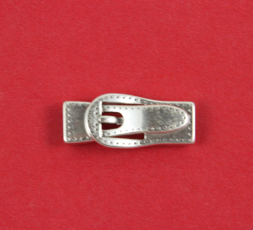 FC0230>>MADE in EUROPE zamak tiny buckle clasp, 6mm flat cord buckle clasp, 6mm flat buckle clasp, zamak flat clasp (93464) Qty1