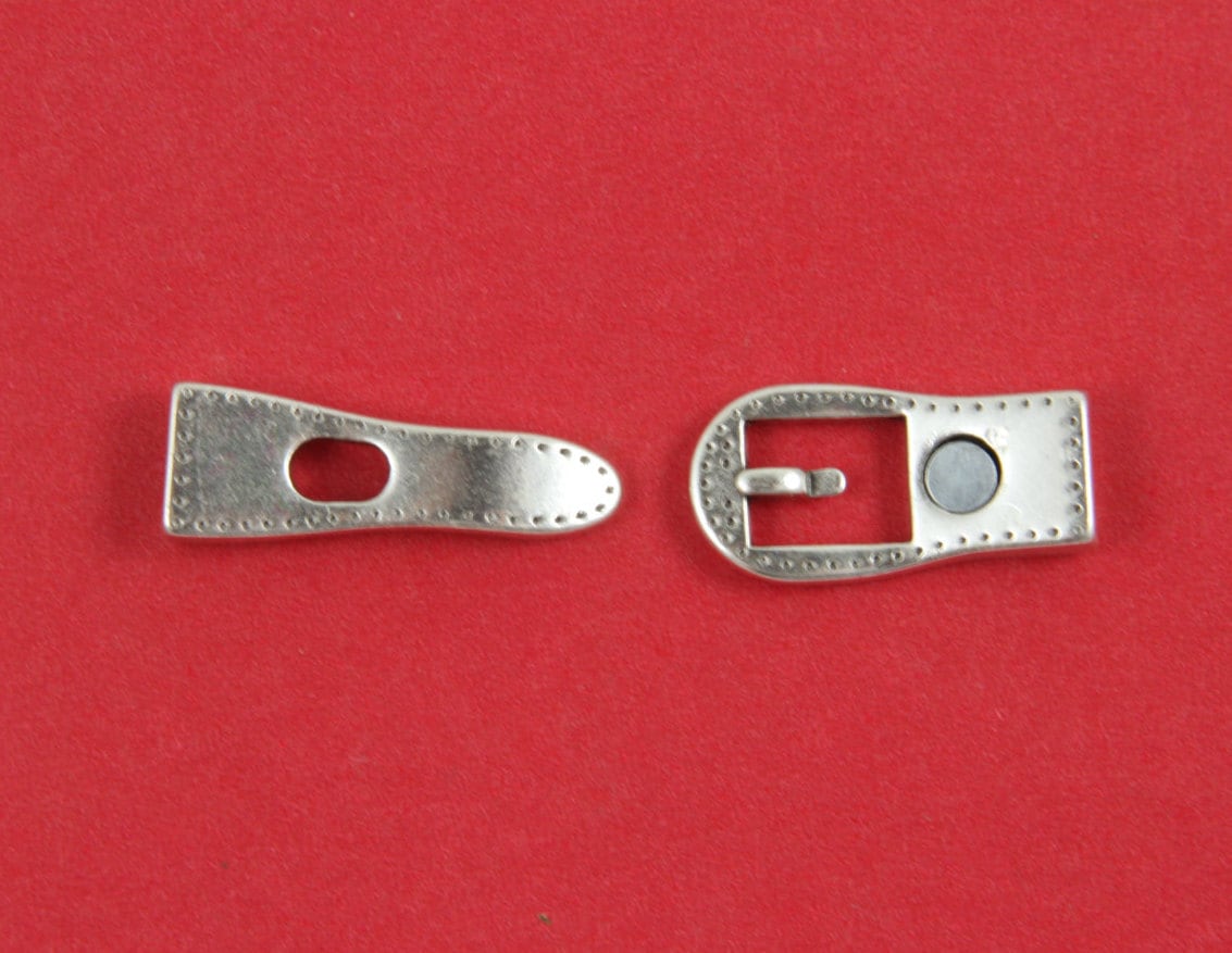 FC0230>>MADE in EUROPE zamak tiny buckle clasp, 6mm flat cord buckle clasp, 6mm flat buckle clasp, zamak flat clasp (93464) Qty1
