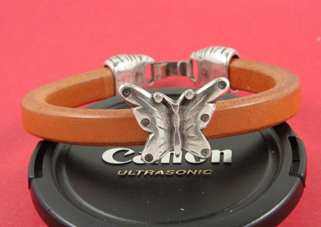 7/7 MADE in EUROPE 2 zamak butterfly sliders, licorice slider, licorice cord butterfly slider, bracelet butterfly slider (93912) Qty2