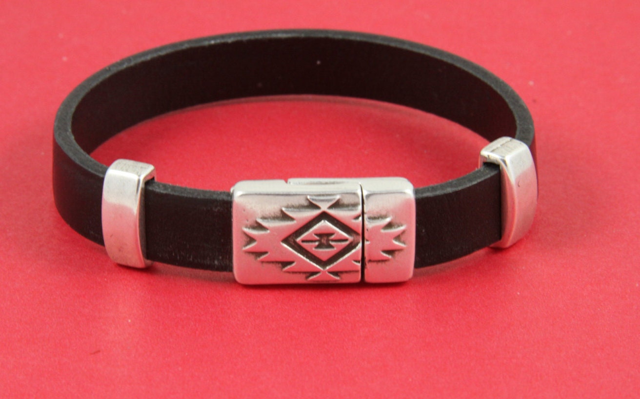 FC0038>>MADE in EUROPE zamak  clasp, 10mm flat cord clasp, 10x2mm clasp, Qty1