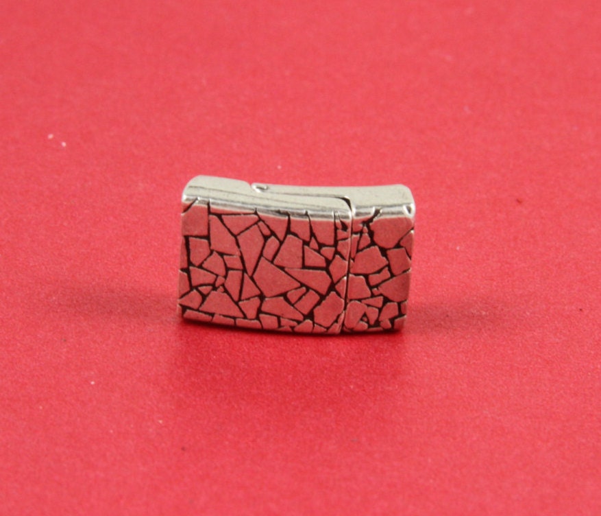 FC0146>>MADE in EUROPE zamak  clasp, 10mm flat cord clasp, 10x2mm clasp (Tm10x3KRS) Qty1