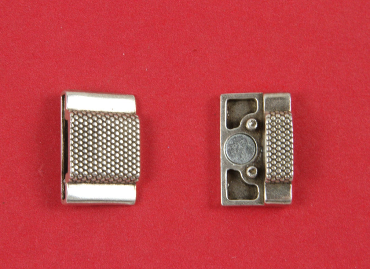 FC0086>>MADE in EUROPE zamak buckle clasp for 20mm & 10mm flat leather cord, clasp for 20mm cord bracelet Qty1