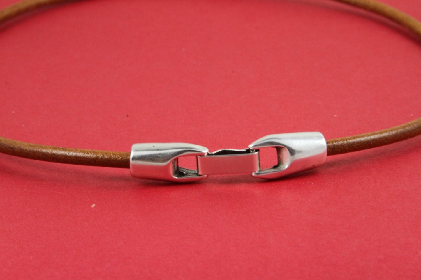 RC0098>>MADE in EUROPE zamak snap clasp, silver snap clasp, 4mm cord clasp, 4mm round cord zamak clasp, round cord snap clasp (92216) Qty1