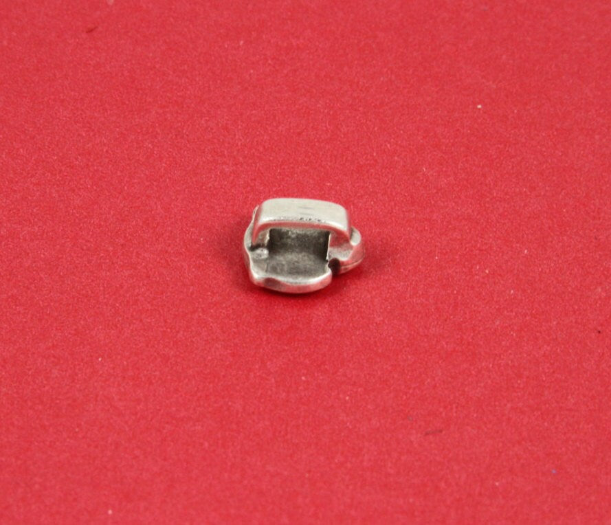 FS0050>>MADE in EUROPE 2 zamak sliders, 5mm cord zamak slider, flat 5mm cord slider, tiger slider, zamak tiger head slider (94158)qty2