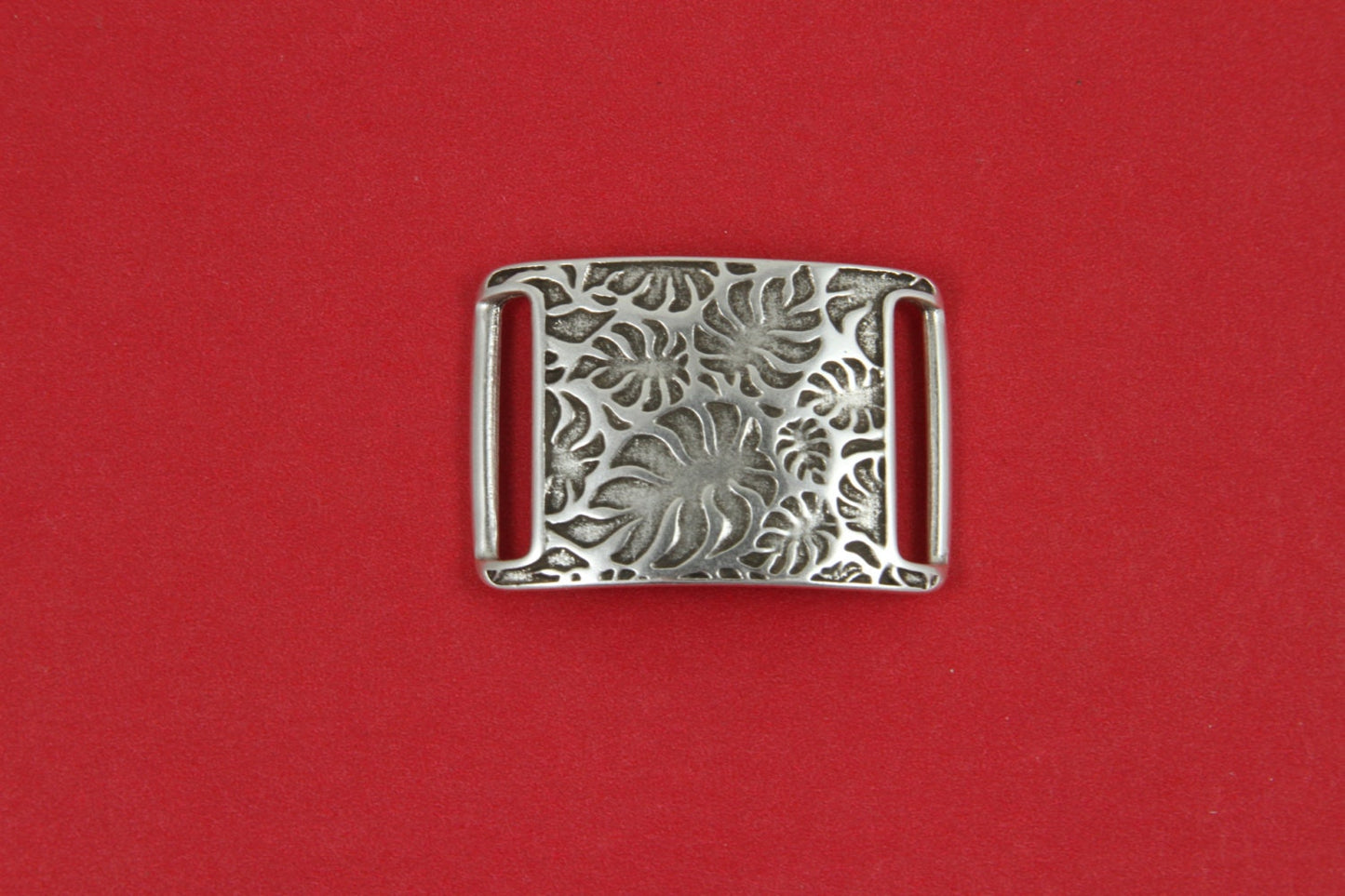 C0137>> MADE in EUROPE zamak connector, flat cord zamak connector, 20mm cord connector, 20mm cord embossed slider, Qty1