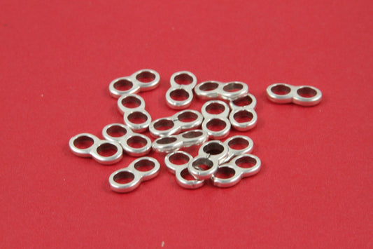12/1 MADE in EUROPE 4 zamak separators, 5mm cord separators, round cord separators, 5mm round cord separator (92852) Qty4