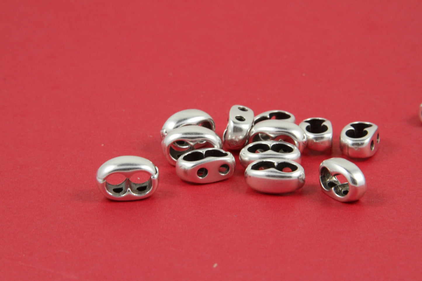 RS0143>>MADE in EUROPE 4 zamak separators, 4mm cord strand separators, round cord separators,  Qty4