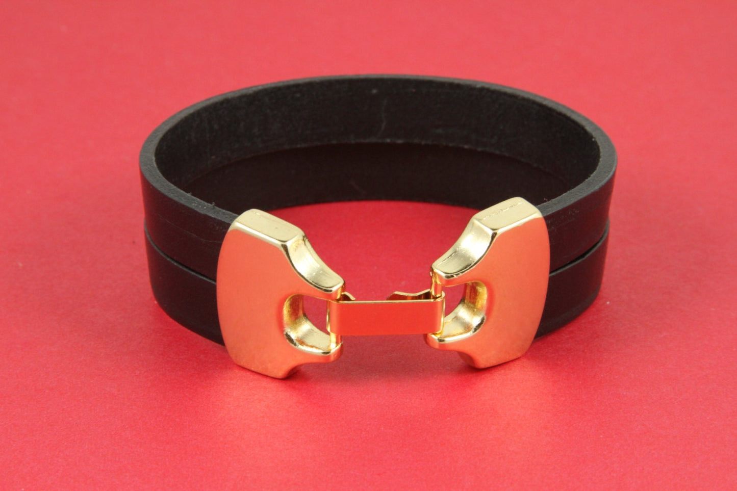 FC0221>>MADE in EUROPE zamak flat cord clasp, shiny snap clasp, 20mm flat cord clasp(ABLZ59G) Qty1