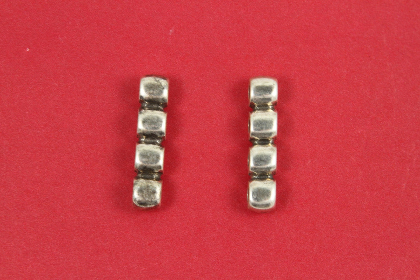 12/1 MADE in EUROPE 2 zamak separators, 3,5mm cord separator, multi strand bracelet strand separator (Ablz115S) Qty2