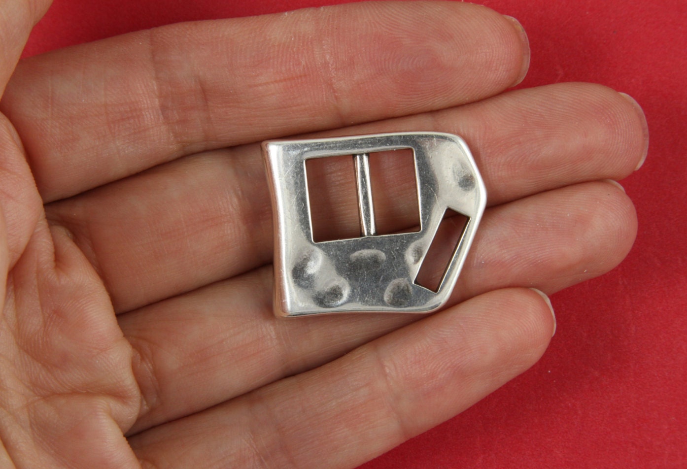 FC0239>>MADE in GREECE zamak buckle clasp, flat zamak buckle clasp, flat cord clasp, 10mm flat cord clasp, (93766) Qty1