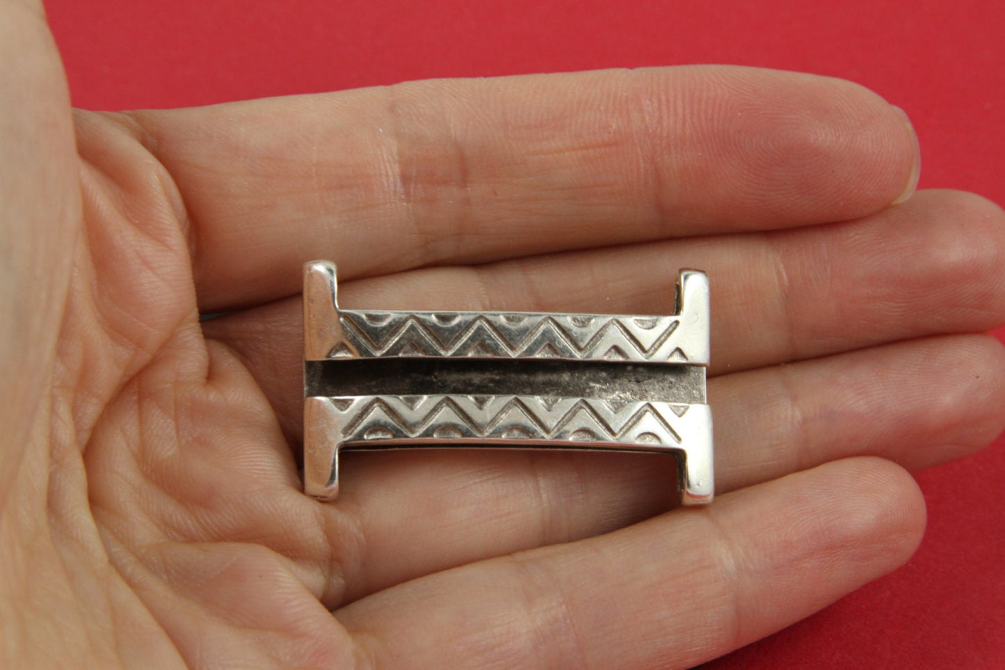 3/5 MADEin EUROPE zamak slider, 20mm cord slider, flat cord slider, flat 20mm leather cord slider (93988) Qty1