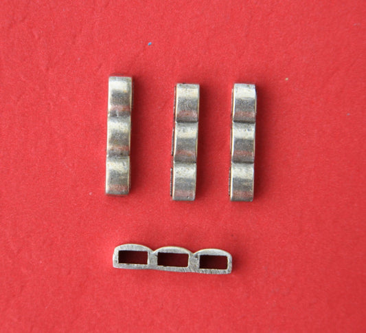 12/2 MADE in EUROPE 2 strand separators, flat cord separator, 3 strand separators, 5mm flat cord separator (B1634AS) Qty 2