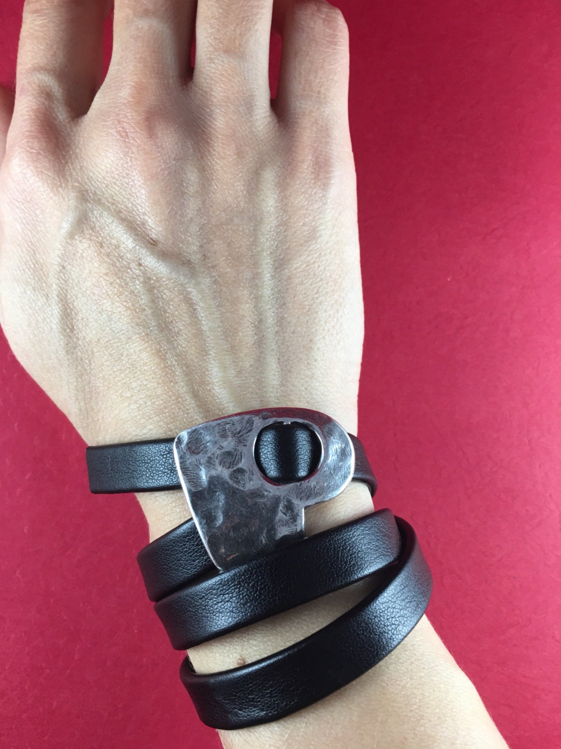 FC0207>>MADE in EUROPE zamak heart buckle clasp, heart slider clasp, hammered heart clasp (ABLZ56S) qty1