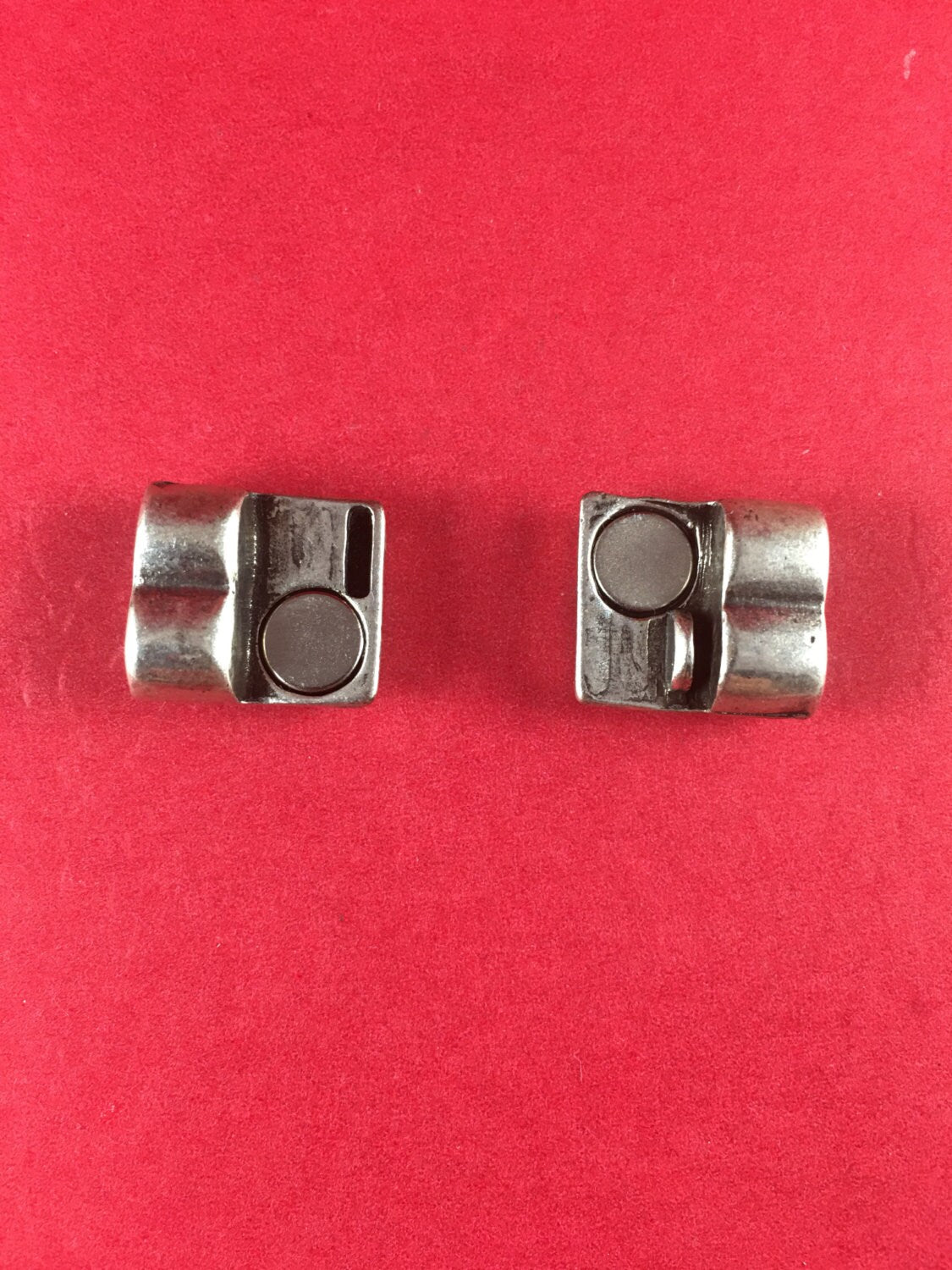 RC0075>>MADE in EUROPE zamak magnetic clasp, double magnetic clasp, two strand bracelet zamak clasp (6794/2) Qty1