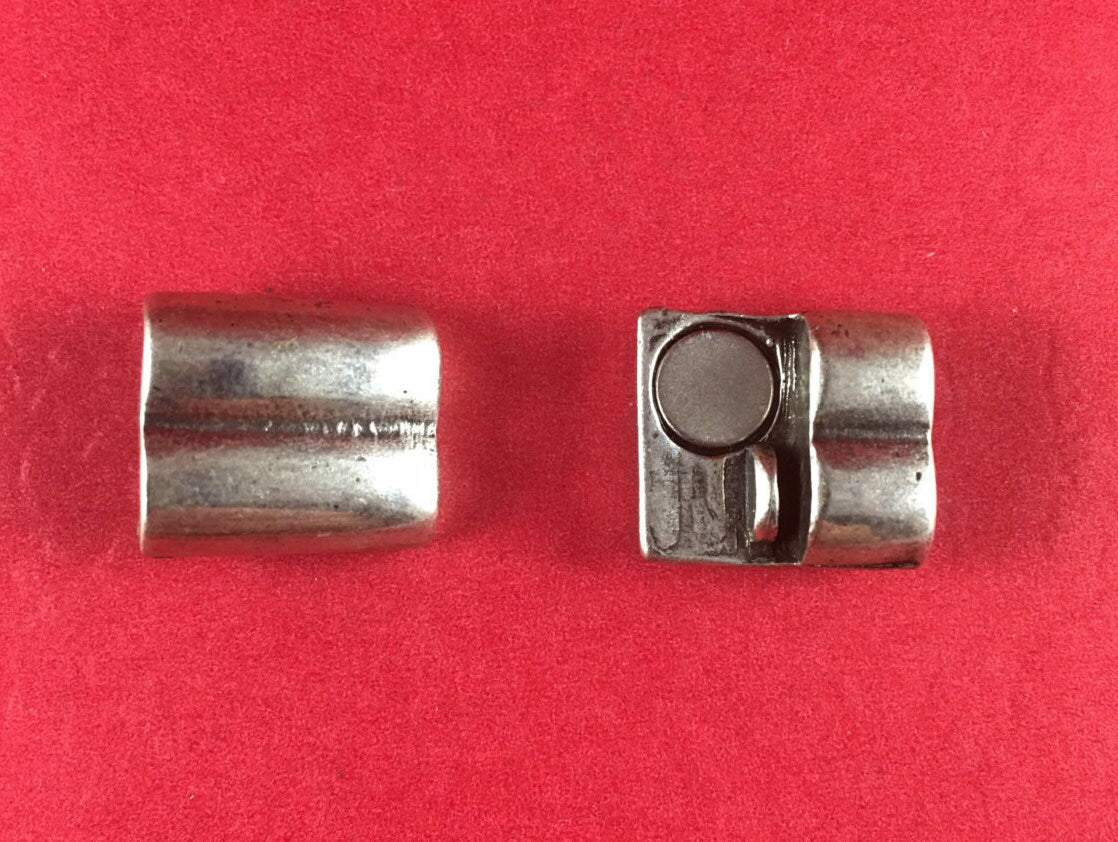 RC0075>>MADE in EUROPE zamak magnetic clasp, double magnetic clasp, two strand bracelet zamak clasp (6794/2) Qty1