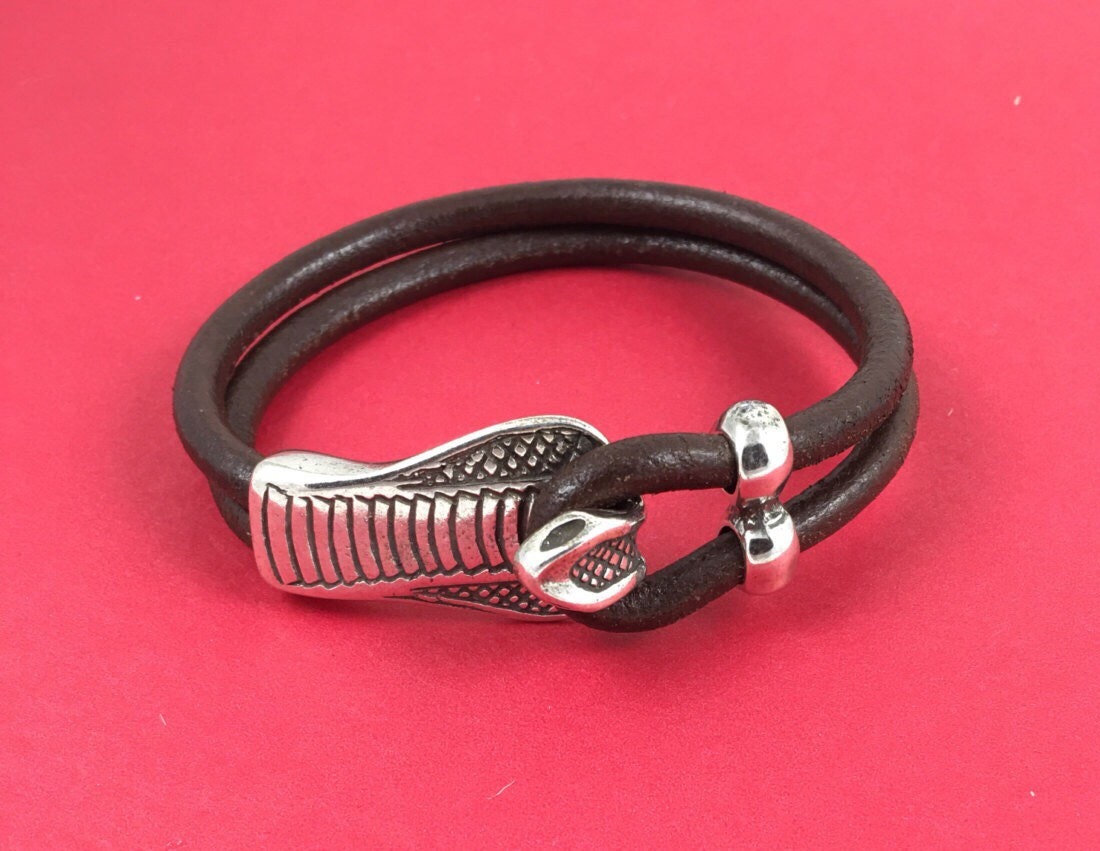 RC0121>>MADE IN EUROPE zamak cobra clasp and separator set, cobra hook clasp, zamak hook clasp, 5mm cord clasp, )qty 1set