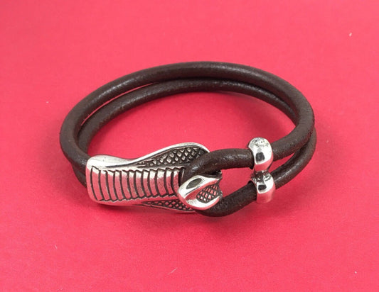 RC0121>>MADE IN EUROPE zamak cobra clasp and separator set, cobra hook clasp, zamak hook clasp, 5mm cord clasp, )qty 1set