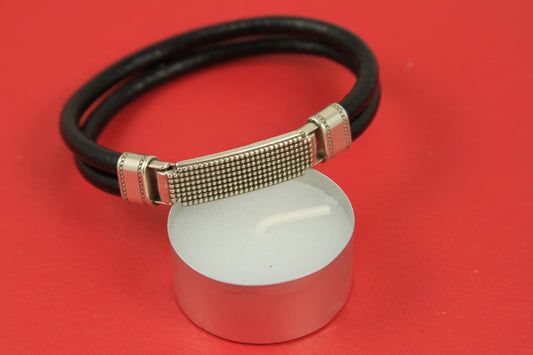 LC0016>>MADE in EUROPE zamak licorice cord clasp-connector, 10x5 zamak clasp, zamak connector, Qty1