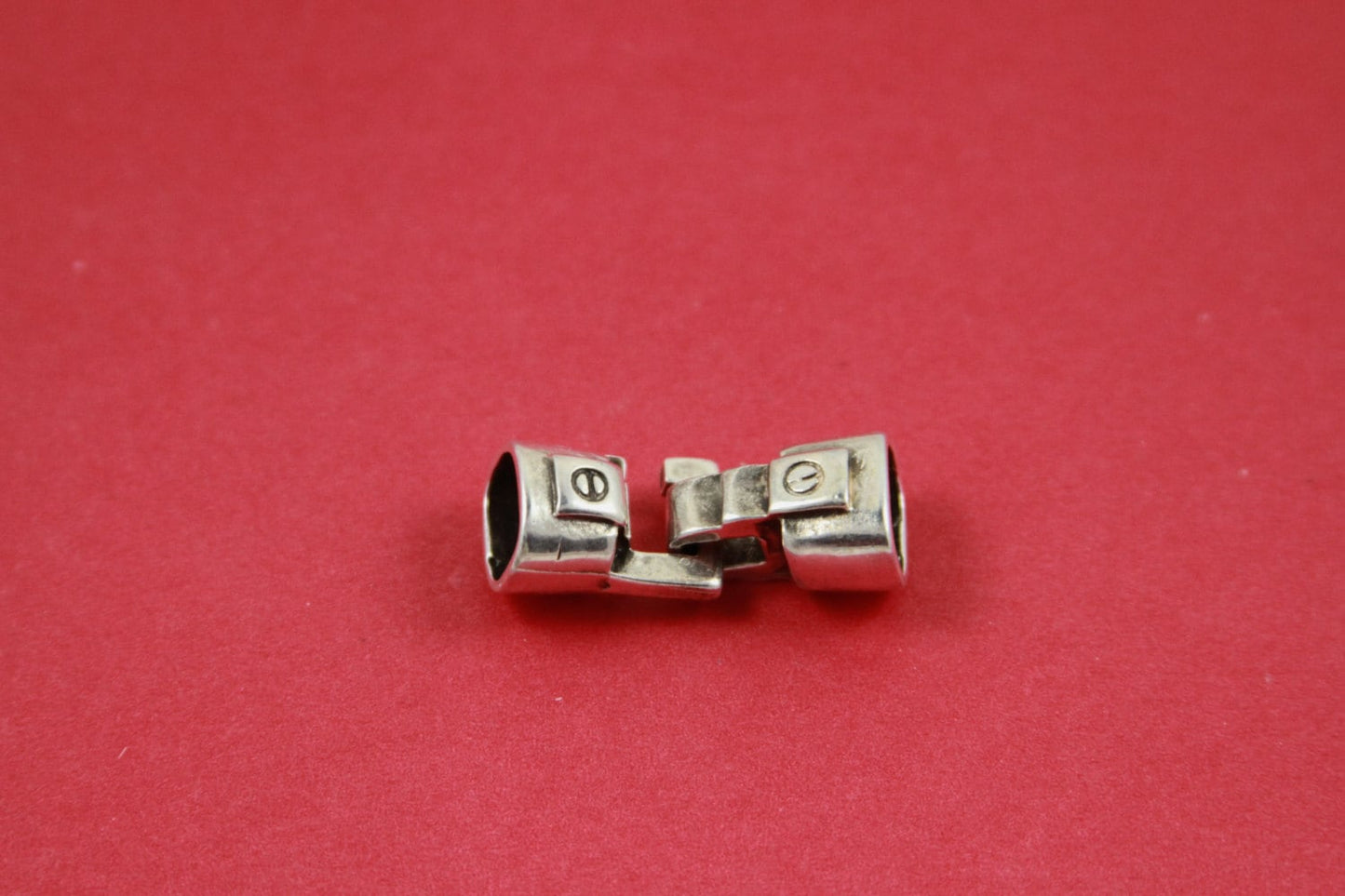 6/5 MADE in EUROPE zamak hook clasp, hook clasp for licorice cord (93570) qty1