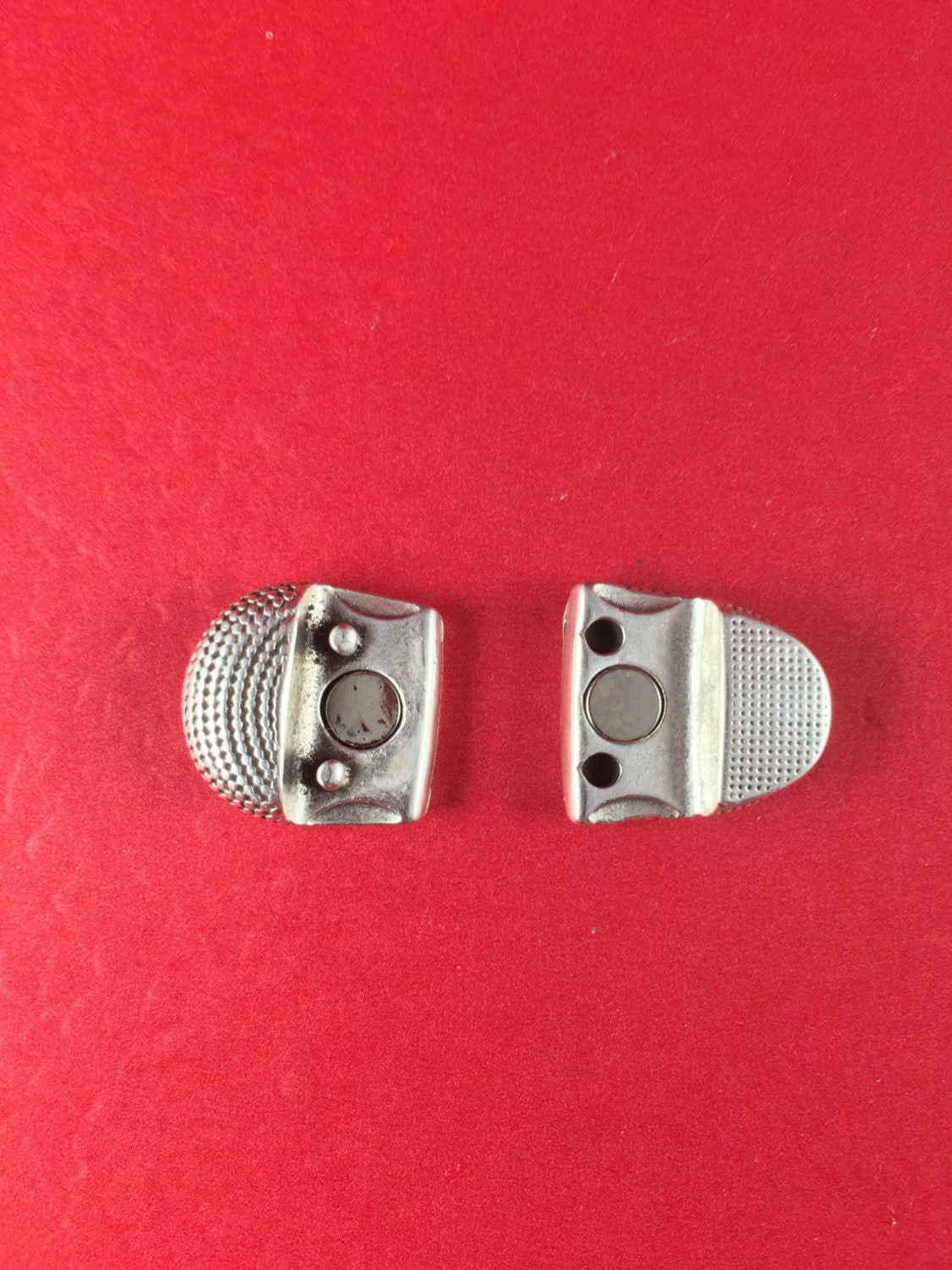 FC0235>>MADE in EUROPE zamak clasp, oval flat cord clasp, 10mm flat cord clasp, leather cord clasp with dotts Qty1