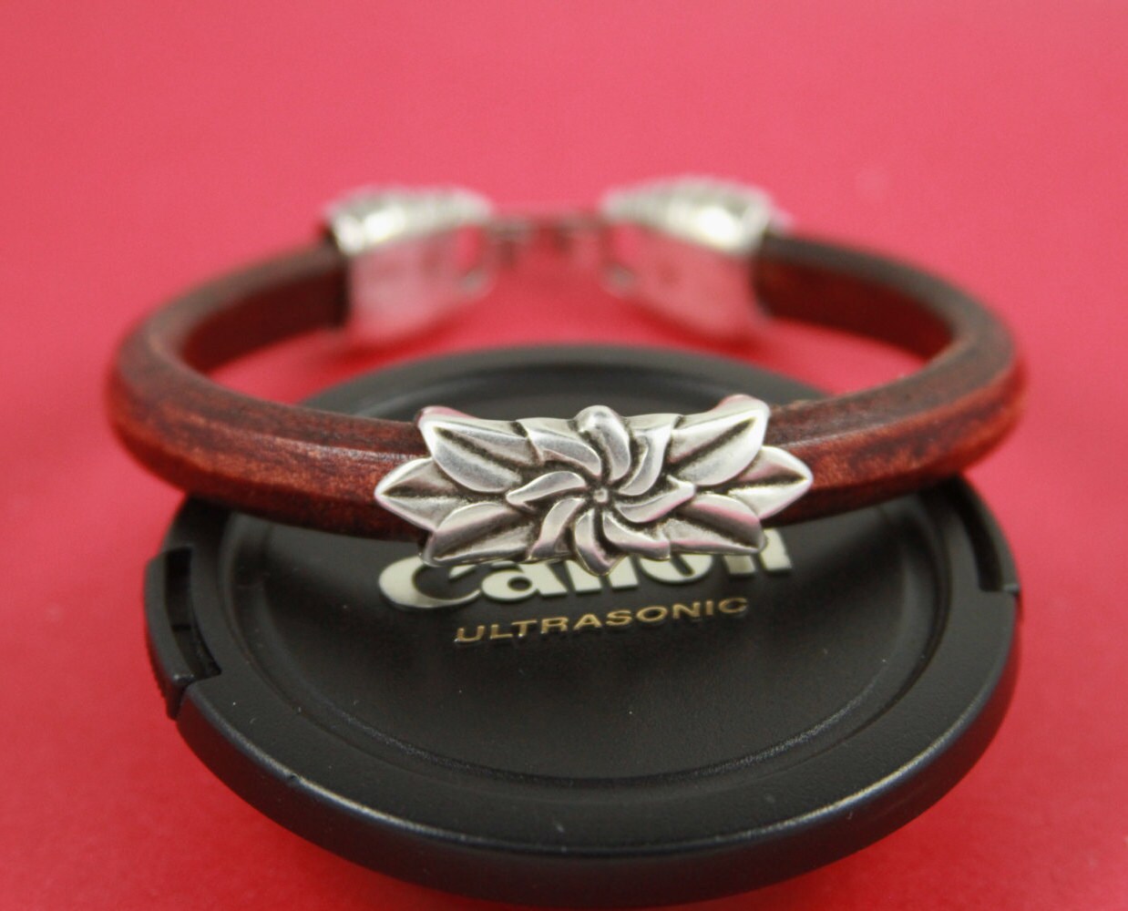 LS0001>> MADE in EUROPE zamak tube slider, flower tube, zamak flower slider for licorice cord, licorice zamak slider Qty1