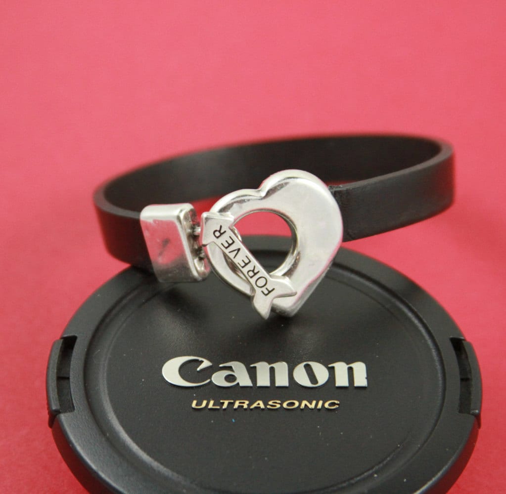 FC0310>>MADE in EUROPE zamak toggle clasp, zamak heart clasp, 3 pieces toggle clasp for 10mm flat cord, flat cord toggle clasp (NG1899) Qty1