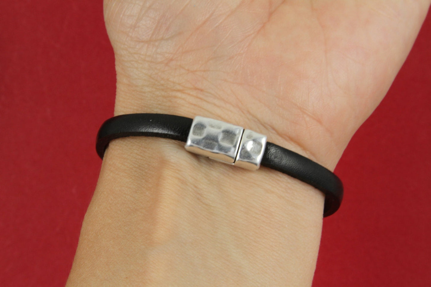 FC0227>>MADE in EUROPE zamak clasp for flat 6mm cord, zamak clasp for flat cord, clasp for 6mm cord, qty1