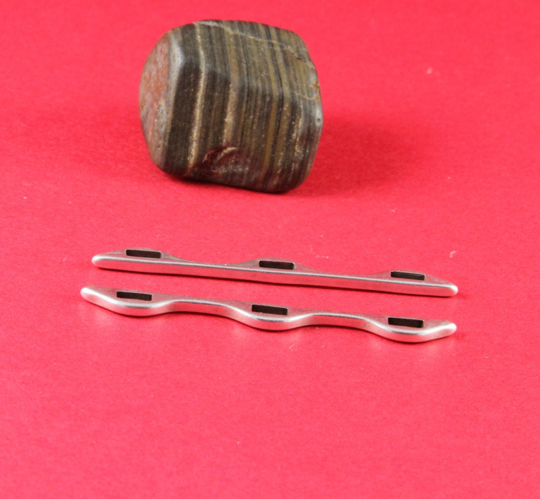 12/3 MADE in EUROPE 5 zamak flat cord strand separators, 5mm flat cord separator, 6mm flat separator, flat cord sliders Qty5