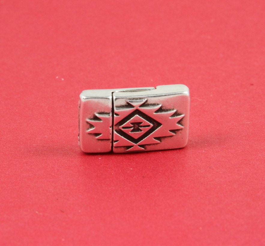FC0038>>MADE in EUROPE zamak  clasp, 10mm flat cord clasp, 10x2mm clasp, Qty1