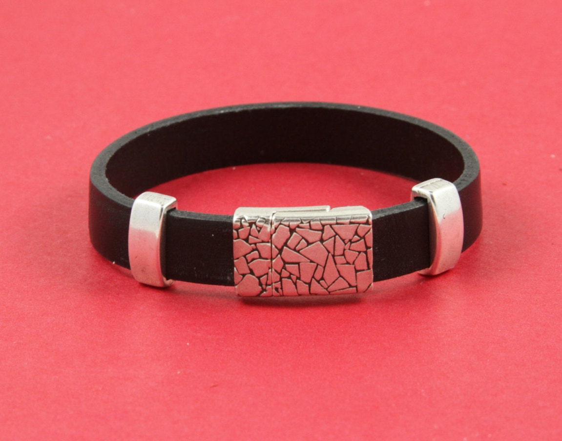FC0146>>MADE in EUROPE zamak  clasp, 10mm flat cord clasp, 10x2mm clasp (Tm10x3KRS) Qty1