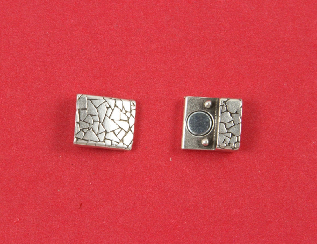 FC0146>>MADE in EUROPE zamak  clasp, 10mm flat cord clasp, 10x2mm clasp (Tm10x3KRS) Qty1
