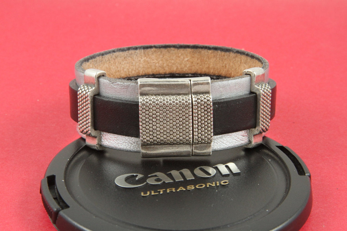 FC0086>>MADE in EUROPE zamak buckle clasp for 20mm & 10mm flat leather cord, clasp for 20mm cord bracelet Qty1