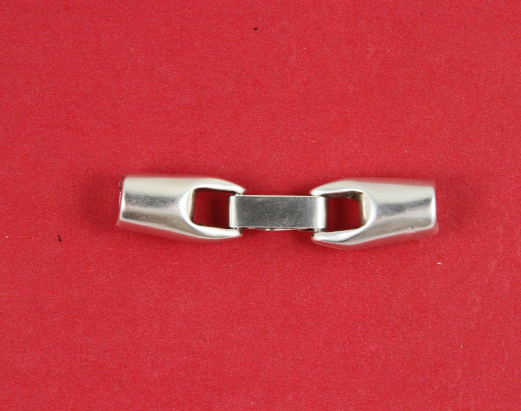 RC0098>>MADE in EUROPE zamak snap clasp, silver snap clasp, 4mm cord clasp, 4mm round cord zamak clasp, round cord snap clasp (92216) Qty1
