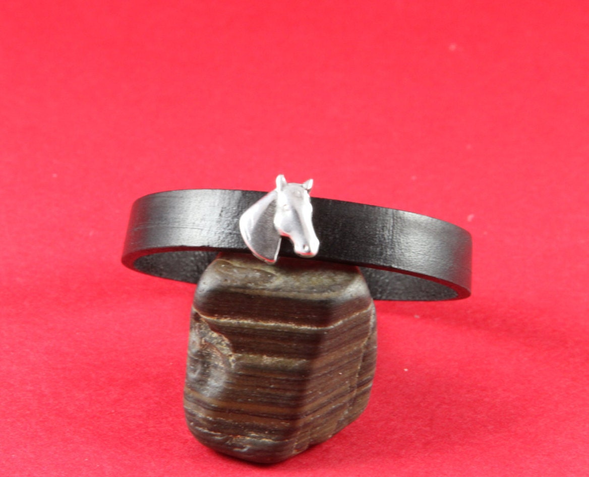 FS0042>> MADE in EUROPE 2 zamak horse sliders, horse head slider, 10mm flat cord slider, 10mm flat cord horse slider, qty2