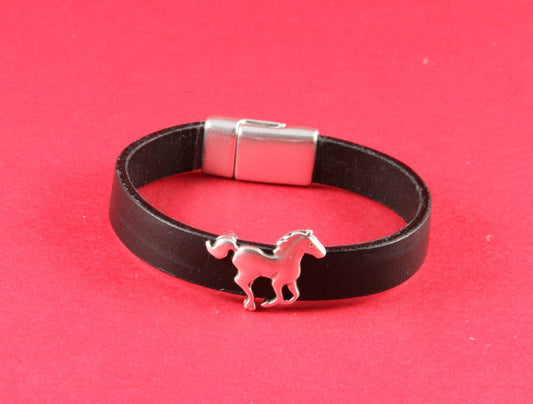 FS0037>>MADE in EUROPE 2 zamak horse sliders for flat cord, flat 10mm cord horse sliders ,qty2