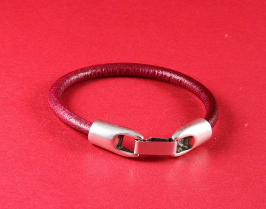 RC0077>>MADE in EUROPE zamak snap clasp for 5mm round cord, 5mm round leather cord clasp qty1