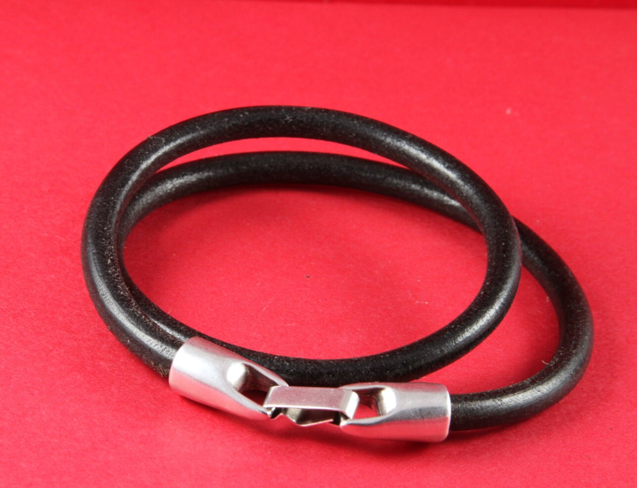 4/7 MADE in EUROPE zamak round cord snap clasp, 6mm round cord snap clasp, zamak 6mm cord clasp (7645-0377) Qty1