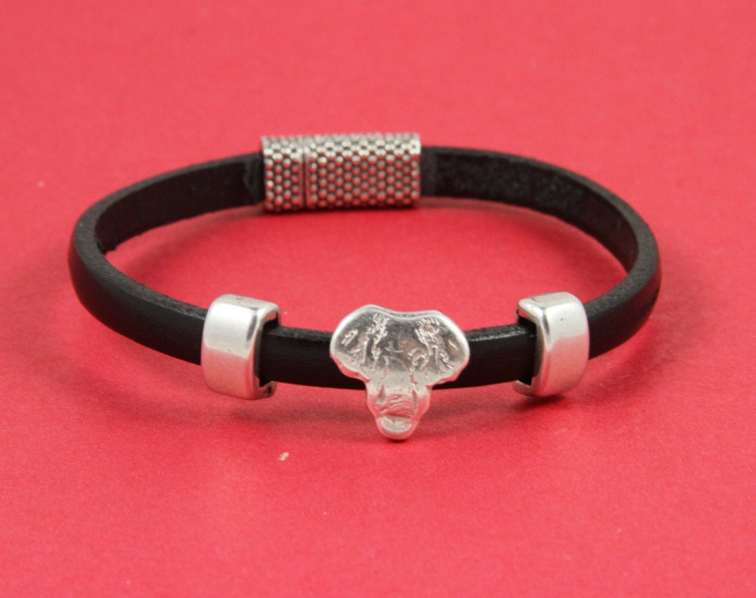 FS0062>>MADE in EUROPE 2 zamak slider, 5mm cord zamak slider, flat 5mm cord slider, elephant slider, elephant head slider