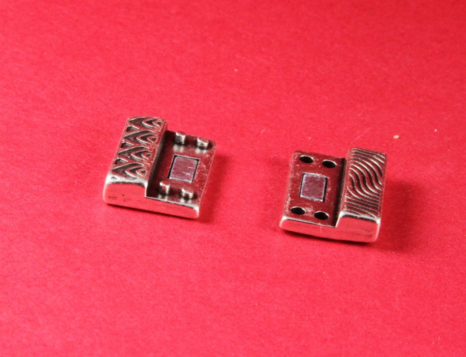 FC0249>>MADE in EUROPE zamak clasp, 20mm flat cord clasp, large clasp, silver or copper clasp Qty1
