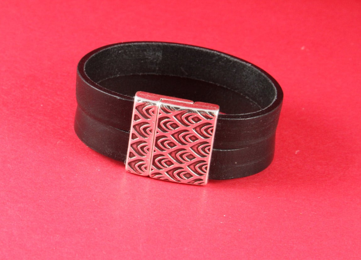 FC0249>>MADE in EUROPE zamak clasp, 20mm flat cord clasp, large clasp, silver or copper clasp Qty1