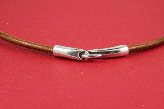 RC0073>>MADE in EUROPE zamak hook clasp, 4mm round cord clasp, zamak hook clasp (ABLZ123s) Qty1