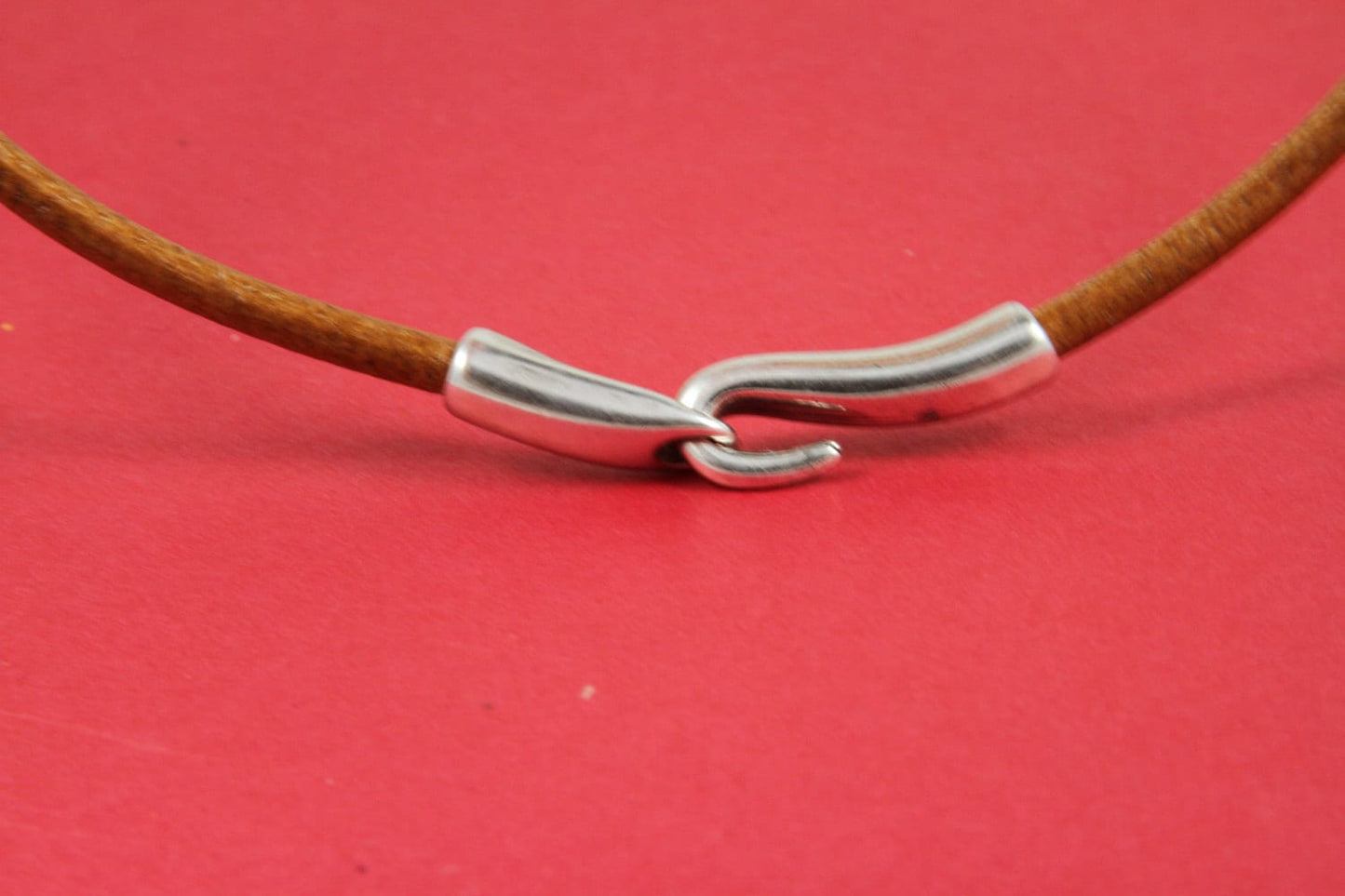 RC0073>>MADE in EUROPE zamak hook clasp, 4mm round cord clasp, zamak hook clasp (ABLZ123s) Qty1