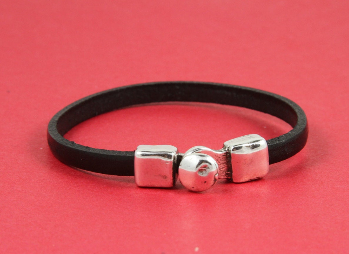 FC0209>>MADE in EUROPE zamak hook clasp, 6mm flat cord clasp,  zamak button clasp, 6mm flat cord clasp (Ablz77S) Qty1