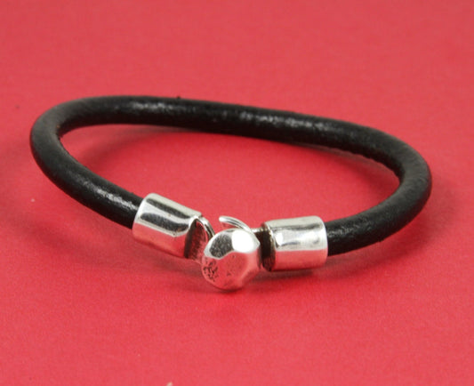 RC0079>>MADE in EUROPE zamak hook clasp, round cord clasp, 5mm cord clasp, bracelet zamak hook, zamak button clasp (Ablz85S) Qty1