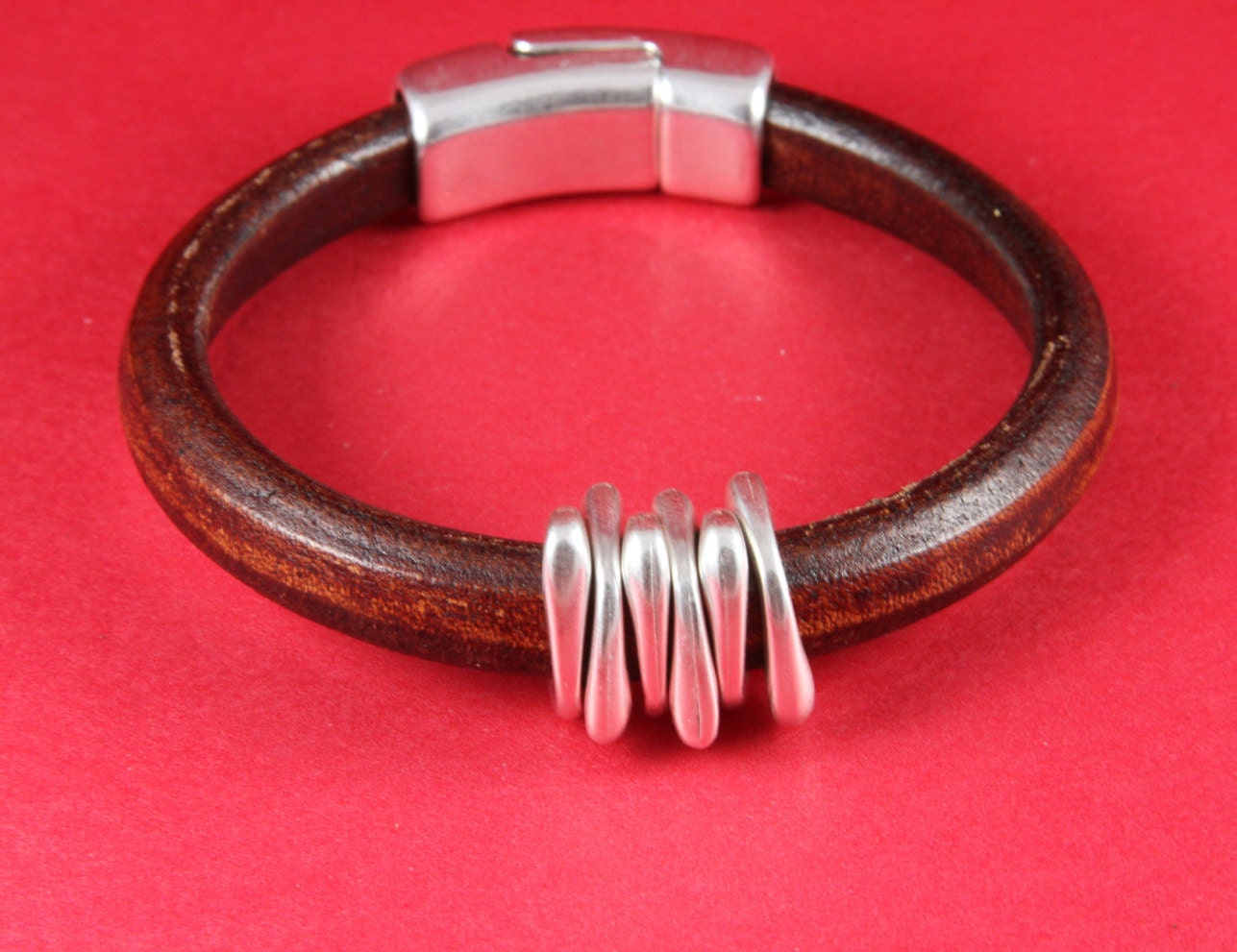 LS0004>>MADE IN EUROPE 5 zamak ring sliders, licorice ring slider, 10x6mm sliders, silver ring sliders Qty5