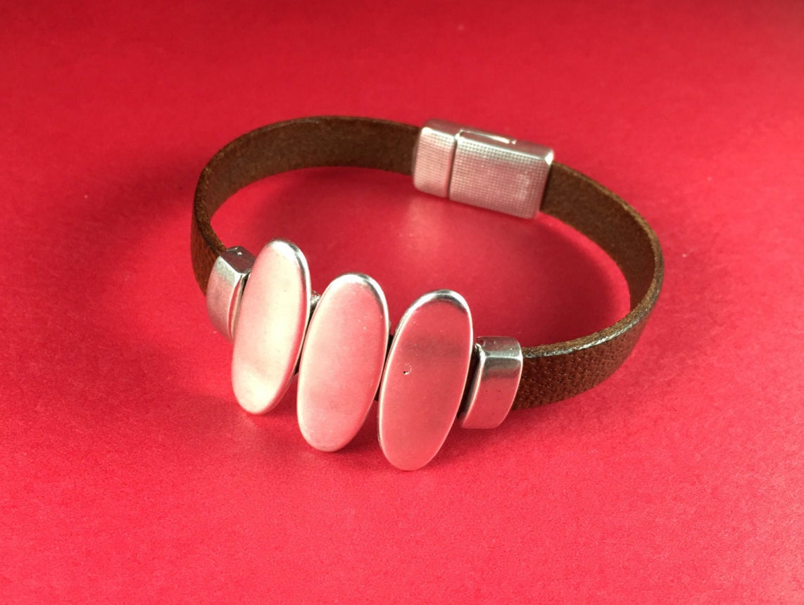 FS0005>>MADE in EUROPE 3 zamak oval sliders, 10mm flat cord sliders, 10mm cord silver sliders, zamak copper sliders Qty3