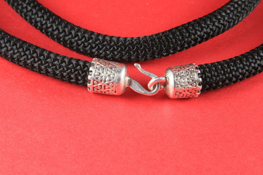 11/1 MADE IN EUROPE metal end caps, climbing cord ends, 10mm cord end, climbing cord clasp, climbing cord end caps (93789)Qty1set
