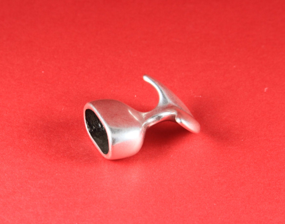 6/7 MADE IN EUROPE  zamak anchor hook, climbing cord anchor clasp,  double strand climbing cord anchor end  (8888-0077)Qty1
