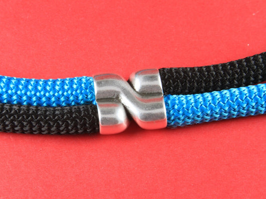 RS0119>>MADE in EUROPE zamak twisted connector, climbing cord twisted connector, 10mm round cord connector (8875-0077) Qty1