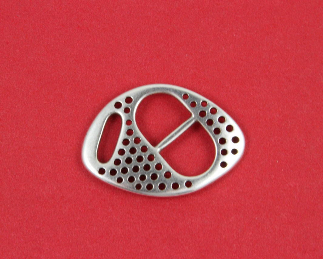 FC0231>>MADE in GREECE zamak buckle clasp, flat zamak buckle clasp, flat cord clasp, 10mm flat cord clasp, (PF9606) Qty1